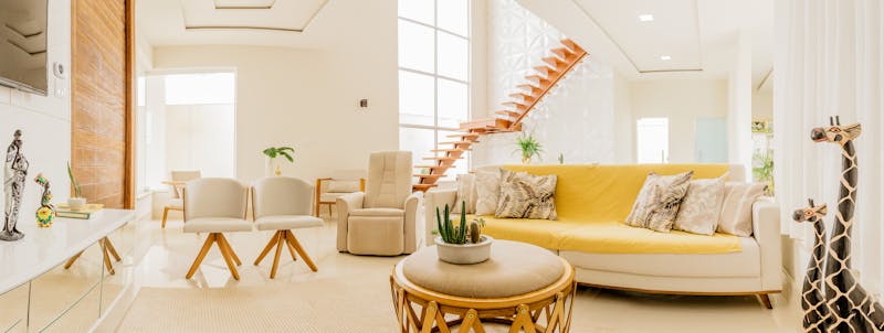 Bright, clean living room